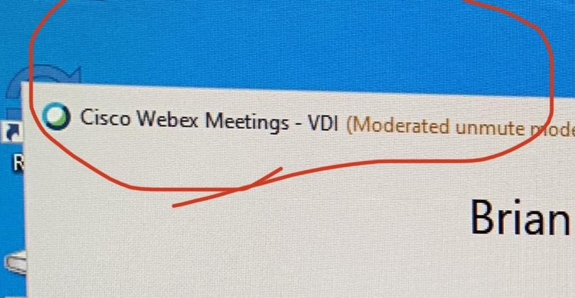 WebEx VDI